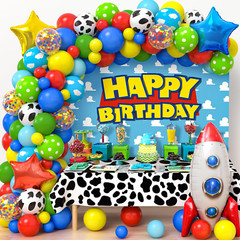 154Pcs Toy Inspired Story Birthday Party Decorations Supplies for Kids Teen, …
