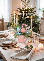 Christmas Centerpieces for Tables, Small Christmas Table Arrangements with Ce…