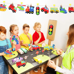 40 Pack Transportation Cutouts Car Bus Train Plane Classroom Decor Kids Party XL
