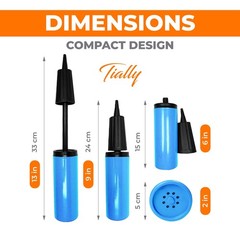Hand Air Pump for Balloons – 9″ Portable Manual Balloon Pump, Mini Hand Pump …