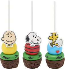 Peanuts® Cupcake Rings, 24 Peanuts® Snoopy®, Charlie Brown, Woodstock® Cupcake D