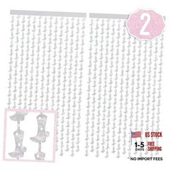 Cowgirl Boot Iridescent Foil Curtain – Set of 2 | Bachelorette Party