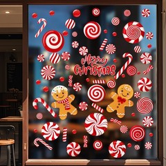 Christmas Gingerbread Window Clings – 9 Sheets 73 11 x 8.0 x 0.1 inches, Red