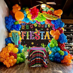 Mexican Fiesta Backdrop Mexican Party Decorations 7X5Ft Mexican Theme Paper Flow