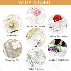 16 Ft Gold Table Runner Birthday Party Table Decorations | Golden Star-gold