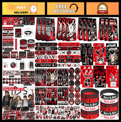 Rock Music Party Decorations & Favors – Gift Bags, Stickers, Bracelets & DIY Sup