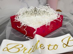 3 Pcs Bachelorette Party Decorations Bridal Shower Crown, Bride to Be Sash&Ve…