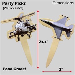 Helicopter Birthday Decorations in Army Camo – Complete the Party! (6 Items) …