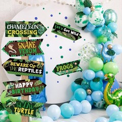 Reptile Birthday Party Decor – 20 Durable Directional Signs to Captivate Guests