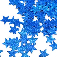 Blue Glitter Star Shaped Table Confetti Scatter Party Decors 1.2 In 200PCS