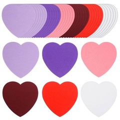 360 PCS Valentines Day Heart Cutouts Assorted Color Paper Shape Crafts