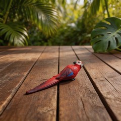 Fake Artificial Parrot Foam Feather Bird Garden Home Decor Yard Lawn Orname