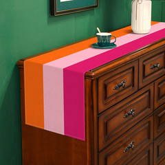 Hot Pink and Orange Party Decoration Table Runner for Graduation Sunset Birthday