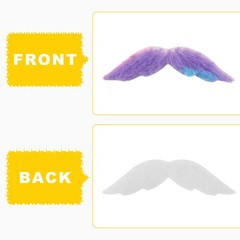 62PCS Fake Mustache, 18 Designs Self-Adhesive Fake Mustaches, Novelty Hairy F…