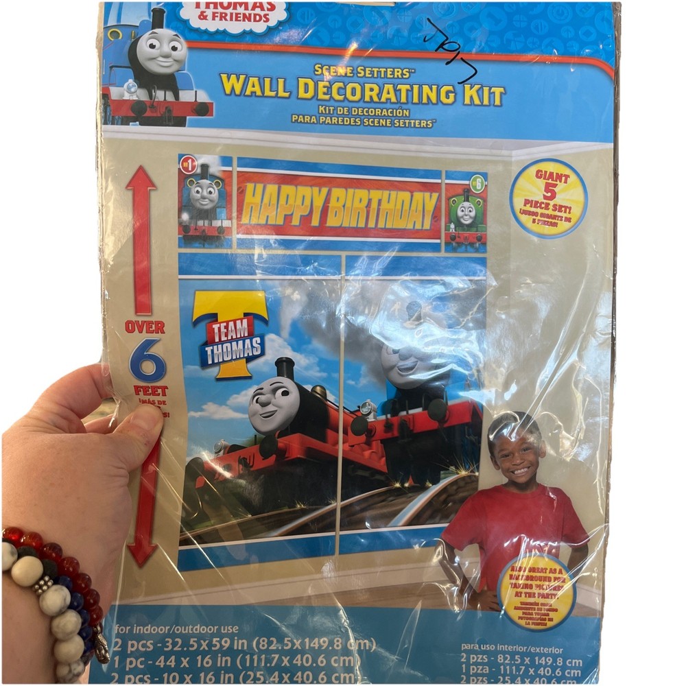 Thomas The Tank Engine Scene Setter Photo Background Poster 5 Count Birthday …