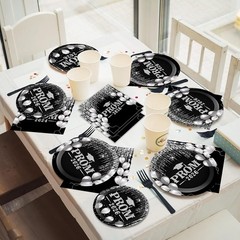 Prom Night 2026 Party Tableware Set – 96PCS Class of 2026