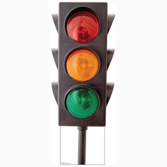 TRAFFIC LIGHT Giant CARDBOARD CUTOUT Standup Standee Poster Stop Light Prop
