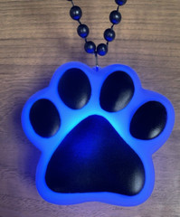 Dog Pawprint Light Necklace Multi-Color Stroller Hanging LED NEW-See Video