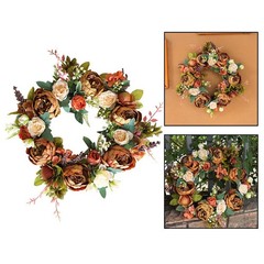 Peony Berry Wreath for Front For Door Summer Spring Autumn Decorative Piece