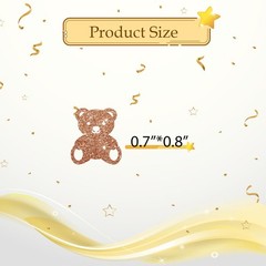 100 PCS Bear Confetti We Can Bearly Wait Baby Shower Table Paper Scatters