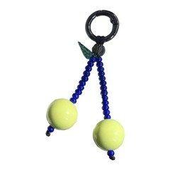 Cherry Colorful Beaded Pendant Handmade Unique Style Bag Pendant for Daily Use