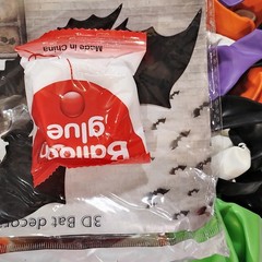 159‑PC Halloween Balloon Kit – Bat Balloon, Tape, Glue, Tie Tool & Instructions