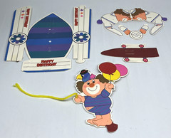 Clown Parade Birthday Party Centerpiece Decoration Hallmark Vintage 1979 Circus