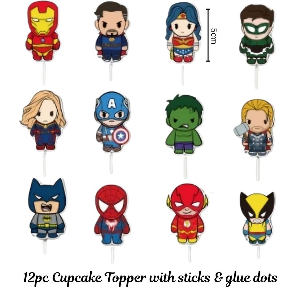 Avenger Banner Balloon Tablecloth Plate Marvel Superhero Birthday Party Supplies