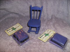 6 PKG PURPLE PRISM NAME BADGES STICKUM & PLACECARDS NEW