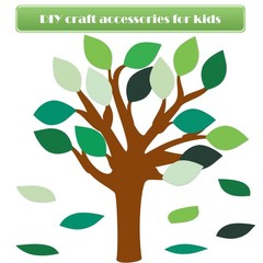 200 PCS Paper Leaf Cutouts 4 Inch Green Leaves Shapes Bulletin Board Decor
