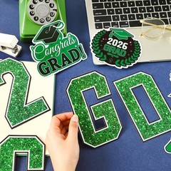 Graduation Car Decorations Magnets, 22Pcs Class of 2026 Grad Decor Car Magnetic