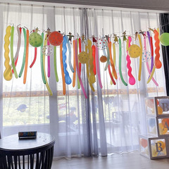 100 Pcs 40 Inches Latex Spiral Balloons Twisted Long Rainbow Party Balloons Pear