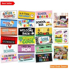 24 Unique Back to School Photo Booth Props – Double-Sided, Waterproof & Fun!