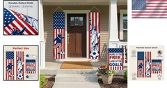 Weather-Resistant Independence Day Decor – Soccer Theme Flags & Banners