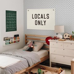 Surf Decor Linen Banner Wall Hanging | Beach Surf Coastal Vintage Decor | Can…