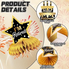 10 Pcs Retirement Party Decorations, Retirement Party Supplies Retirement Table