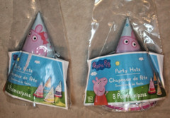 Peppa Pig Theme Birthday Party Decorations, 3 Lanterns, 16 mini Hats (B68)