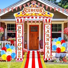 25 Pcs Carnival Party Decorations Tent Decorations Welcome Carnival Circus