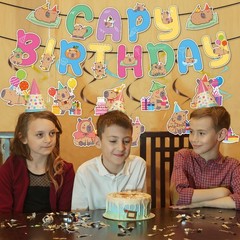 Deorfuy Capybara Birthday Party Decorations – 3 inches x 6 inches, Multicolor
