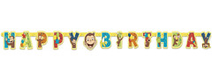 Curious George Birthday Party Decorations Banner Swirls Plates Cups Hats Bags