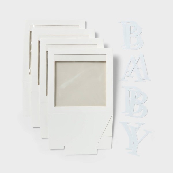 4ct Baby Boxes with Letters for Baby Shower Wedding Gender Reveal – Spritz