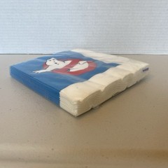 Vintage Ghostbusters 1980s Sealed Party Napkin Pack & 5 Invitations w/Envelopes