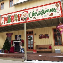 Large Christmas Banner Christmas Outdoor Decorations for Indoor/Outdoor Party