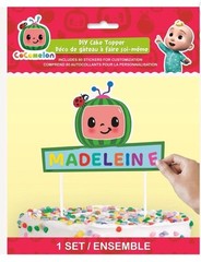COCOMELON BIRTHDAY DIY CAKE TOPPER SET WITH 80 STICKERS NEW SEALED