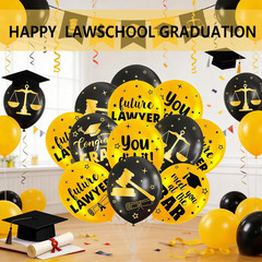 Law School Graduation Balloons – 30Pcs Lawyer Party Decorations 2026