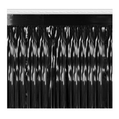 Beistle Black 1-Ply Metallic Fringe Drape – General Occasion | Party Supply