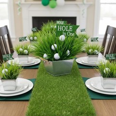 8 Set 162 Pcs Party Table Decorations Sport Themed Party Centerpieces 8 Metal…