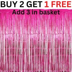 2M-3M FOIL FRINGE TINSEL BACKDROP CURTAIN DOOR WEDDING BIRTHDAY PARTY DECORATION
