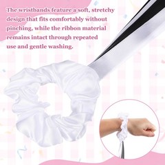 Rainbow Dance Ribbons, Wrist Streamers 20″ & 2 Pcs & Black & White