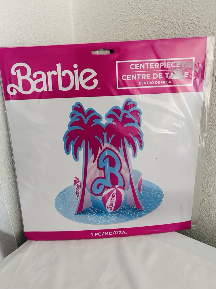 *Barbie Theme Party Centerpiece, 3 Center pieces 1F